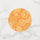 Bubblegum-Blasen überall in Orange Konfetti (Klein Vorderseite)