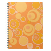 Bubblegum-Blasen überall in Orange Notizblock (Vorderseite)