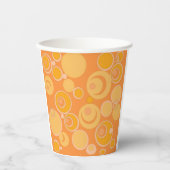 Bubblegum-Blasen überall in Orange Pappbecher (Vorderseite)
