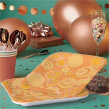 Bubblegum-Blasen überall in Orange