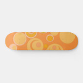 Bubblegum-Blasen überall in Orange Skateboard (Horizontal)