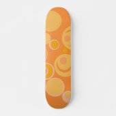 Bubblegum-Blasen überall in Orange Skateboard (Vorne)