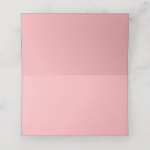 Bubblegum Blush Hochzeit  Platzkarte (Innenseite Aufgefaltet)