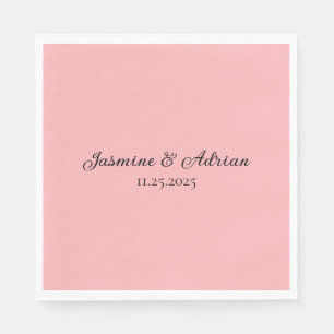 Bubblegum-Blush-Hochzeit Serviette