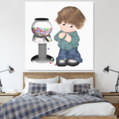 Bubblegum Boy Wall Art Canvas Print Leinwanddruck (Insitu (Schlafzimmer))