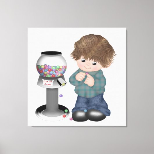 Bubblegum Boy Wall Art Canvas Print Leinwanddruck (Vorderseite)