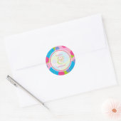 Bubblegum Bubbly Mod Dots Summer Wedding Sticker (Umschlag)