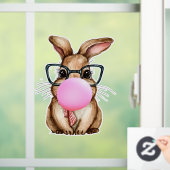 Bubblegum Bunny Fensteraufkleber (Zuhause)