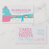 Bubblegum Cupcake Business Cards Visitenkarte (Vorne/Hinten)
