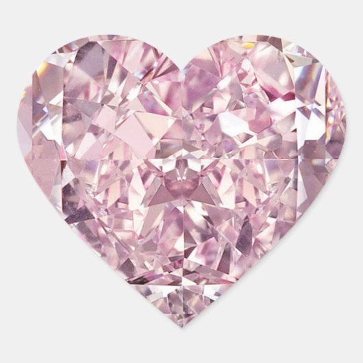 Bubblegum Diamond Heart Stickers (Vorderseite)