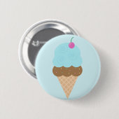 Bubblegum-Eiskrem Button (Vorne & Hinten)