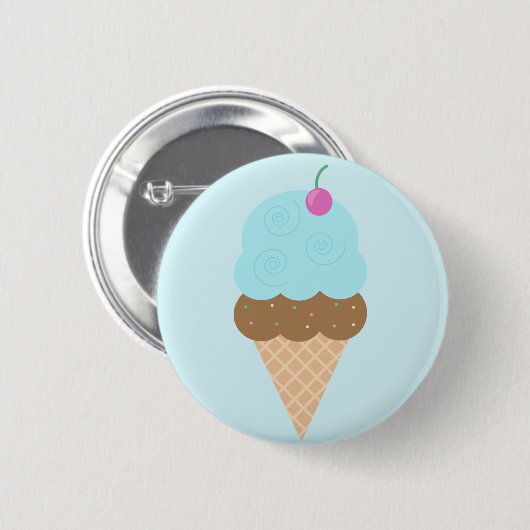 Bubblegum-Eiskrem Button (Vorne & Hinten)