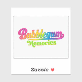Bubblegum Erinnerungen Aufkleber