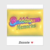 Bubblegum Erinnerungen Aufkleber (Blatt)