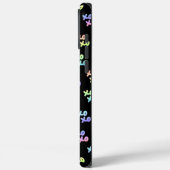 Bubblegum farbiges Glasherz Ballon Valentine Case-Mate iPhone Hülle (Rückseite / Links)