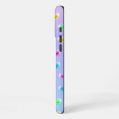 Bubblegum farbiges Glasherz Ballon Valentine iPhone Hülle (Linke Seite)