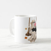 Bubblegum-Geist & Black Cat Swing Halloween  Kaffeetasse (Vorderseite Links)