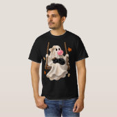 Bubblegum-Geist & Black Cat Swing Halloween T-Shirt (Vorne ganz)