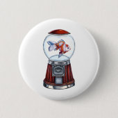 BubbleGum Goldfisch Button (Vorderseite)