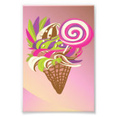 Bubblegum Ice Creme Fotodruck (Vorne)