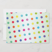 Bubblegum Machine Birthday Süßigkeiten Leckereien Einladung (Rückseite)