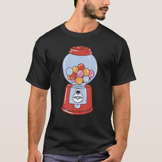 Bubblegum machine chewing gum graphic for men wome T-Shirt (Vorderseite)