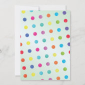 Bubblegum Machine Geburtstag Süßigkeiten Leckereie Einladung (Rückseite)