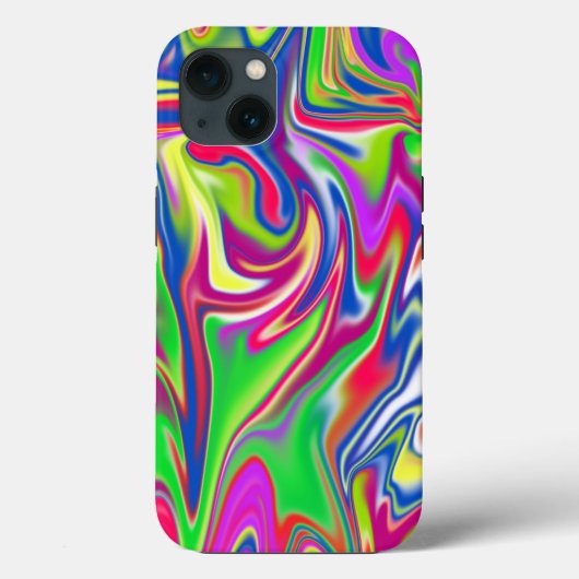 Bubblegum Marble, iPhone 13 Fall Case-Mate iPhone Hülle (Rückseite)