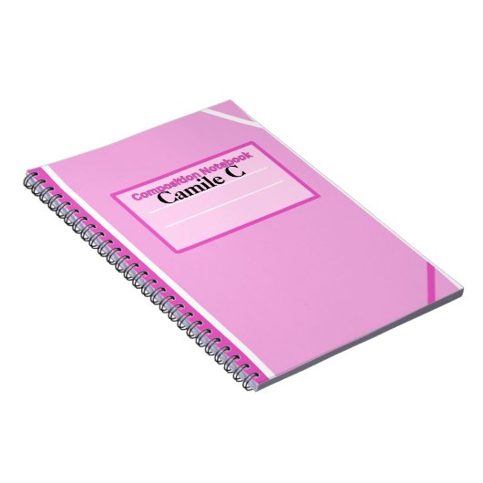 Bubblegum-Personalisiert-Komposition-Notebook Notizblock (Rechte Seite)