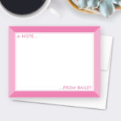 Bubblegum Pink 2-Tone Niedlich Girly Mitteilungskarte