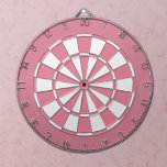 Bubblegum Pink and White Dartscheibe<br><div class="desc">Bubblegum pink and white dart board.</div>