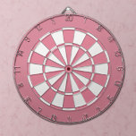Bubblegum Pink and White Dartscheibe<br><div class="desc">Bubblegum pink and white dart board.</div>