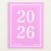 Bubblegum Pink Big Year Large Planer (Vorderseite)