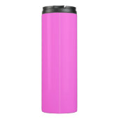 Bubblegum Pink Black Elegant Minimal individuell a Thermosbecher (Rückseite)