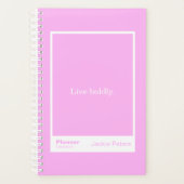 Bubblegum Pink Block Quote | Fully Customizable Planer (Vorderseite)