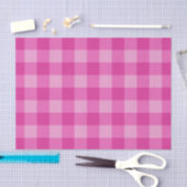 Bubblegum Pink Bright Tartan Kariertes Muster druc Seidenpapier (Handwerk)