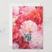 Bubblegum Pink, Cotton Candy & Strawberry Wedding Einladung (Rückseite)