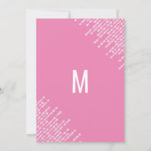 Bubblegum Pink Hanging Diamond Lights Sweet 16 Einladung (Rückseite)