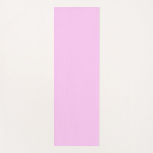 Bubblegum Pink Pastel Solid Farbe auf 1 Seite Yogamatte (Vorderseite)