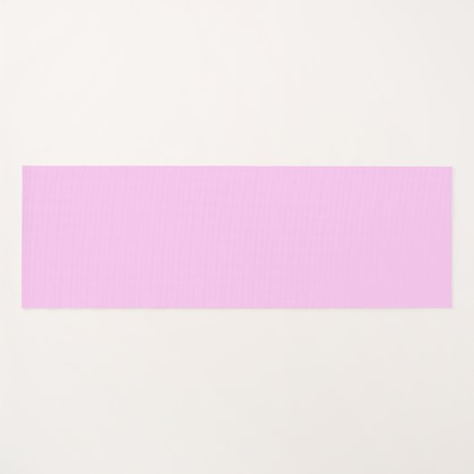 Bubblegum Pink Pastel Solid Farbe auf 1 Seite Yogamatte (Vorderseite (Horizontal))
