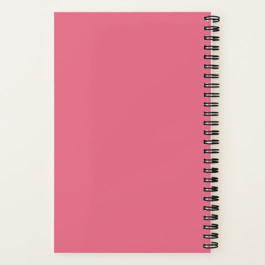 Bubblegum Pink Pickleball Gradient Personal Notizblock (Rückseite)