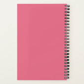 Bubblegum Pink Pickleball Paddle & Ball Personal Notizblock (Rückseite)