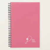 Bubblegum Pink Pickleball Persönliche Woche Planer (Vorderseite)