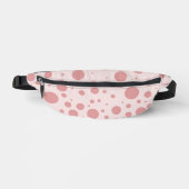 Bubblegum Pink Polka Dot Bauchtasche (Vorderseite)