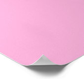 Bubblegum Pink Poster (Ecke)