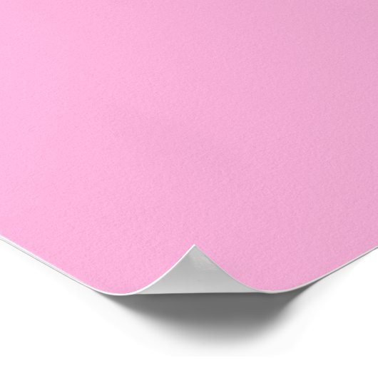Bubblegum Pink Poster (Ecke)