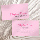 Bubblegum Pink und Hot Pink Girl Niedlich Visitenkarte