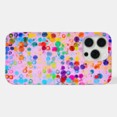Bubblegum Polka Dot Pixly Case Mate iPhone Case Hülle (Rückseite (Horizontal))