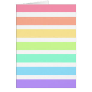 Bubblegum Regenbogen und weiße Streifen