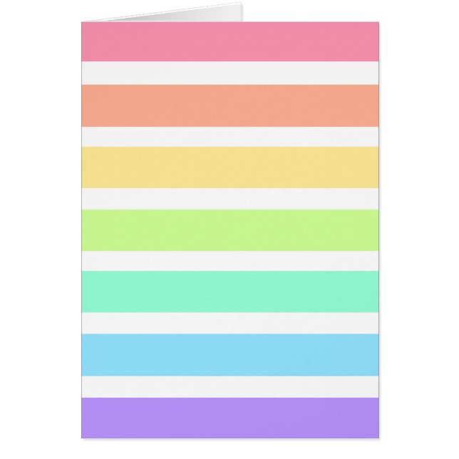 Bubblegum Regenbogen und weiße Streifen (Vorne)